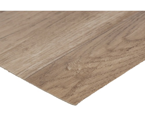 Close-up van een vinylvloer met houtlook