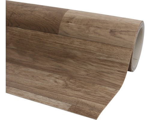 Gerolde PVC vloerbedekking met houtlook