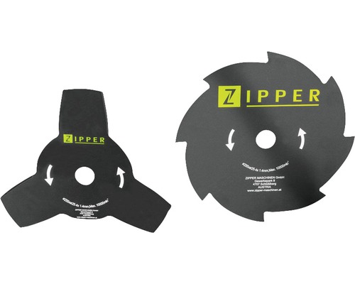 Twee grastrimmermessen van Zipper Maschinen