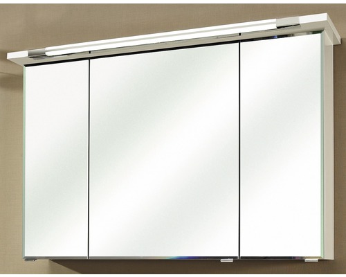 Spiegelkast met drie deuren en verlichting