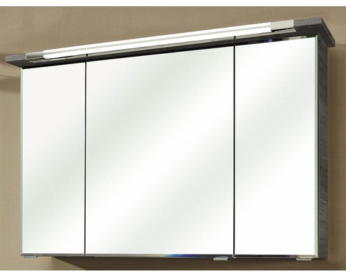 Spiegelkast met drie deuren en verlichting
