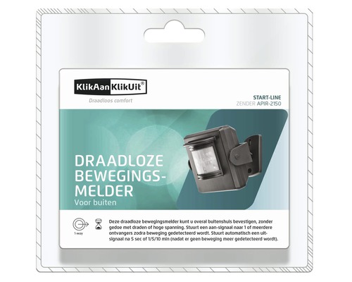Draadloze bewegingsmelder voor buiten in verpakking