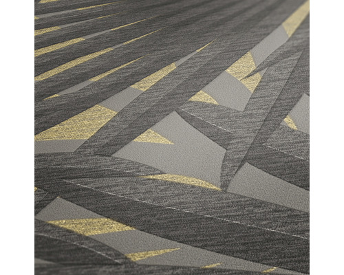 Grijs behang met geometrisch patroon