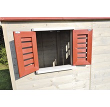 Speelhuis hout geïmpregneerd rood 197x290x242 cm