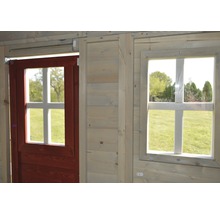 Speelhuis hout geïmpregneerd rood 197x290x242 cm