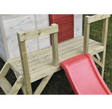Speelhuis hout geïmpregneerd rood 197x290x242 cm