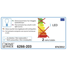 Energielabel met informatie over de ledlamp