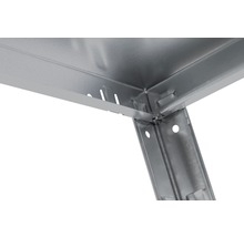 Detailopname van een metalen steekrekkensysteem