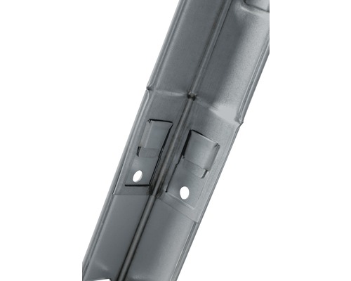 Metalen staanderprofiel met bevestigingsgaten