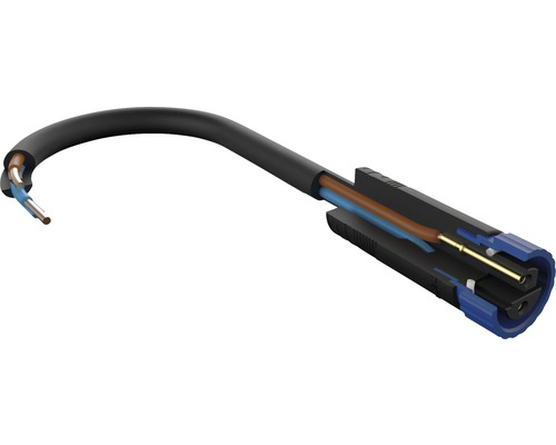 Connector met kabel in dwarsdoorsnede