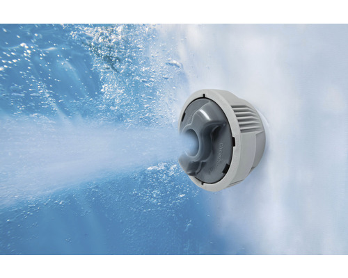 Waterstraal uit een bubbelbadsproeier