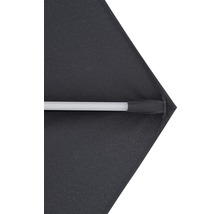 Detail van een parasol met baleinen