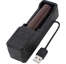 Supfire batterijlader met USB-kabel en batterij