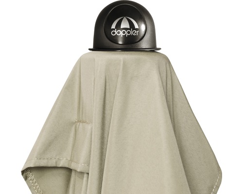 Gesloten parasol met Doppler logo