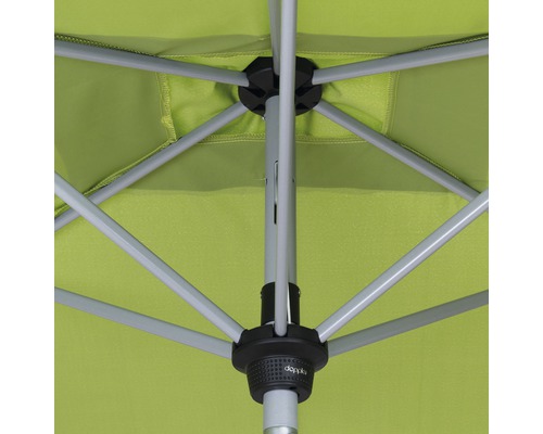 Detailaanzicht van de constructie van een parasol