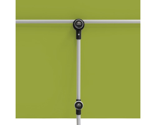 Detailweergave van een parasol met Doppler logo