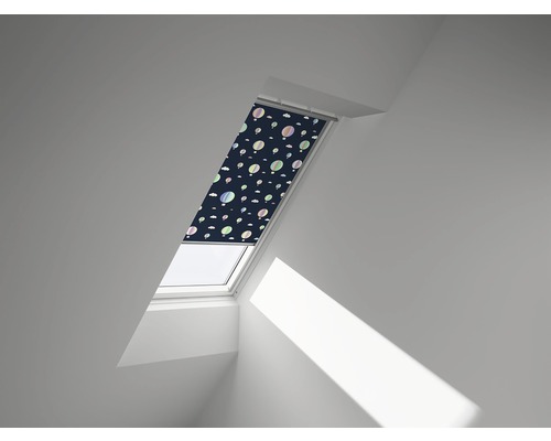 VELUX Rolgordijn verduisterend handbediend DKL C02 4666SWL heteluchtballonnen Dakvenster met rolgordijn met ballonmotief
