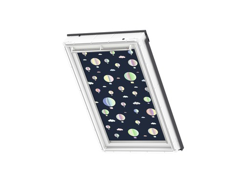 Dakvenster met ballonpatroon voor kinderkamer