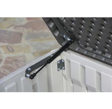 LIFETIME Opbergbox XXL kunststof grijs 150x61x68 cm, inhoud 495 L