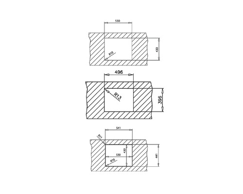 Technische tekening met maatvoering