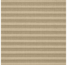 Close-up van een beige plisségordijn voor raamdecoratie