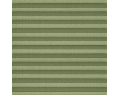 Close-up van een groen plisségordijn voor gebruik als raamdecoratie en zonwering.