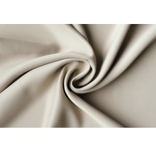 Beige gordijnstof met plooien