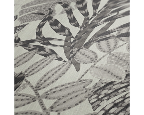 Close-up van een behang met bladdessin