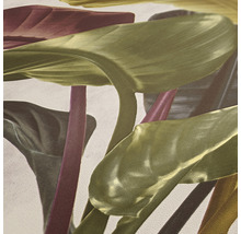 Close-up van een behang met plantenmotief