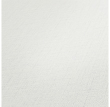 Close-up van een wit vinylbehang met textielstructuur.