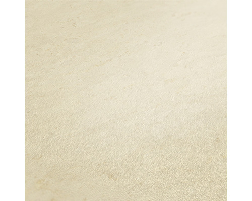 Close-up van een lichtgekleurd vinylbehang met steenlook.