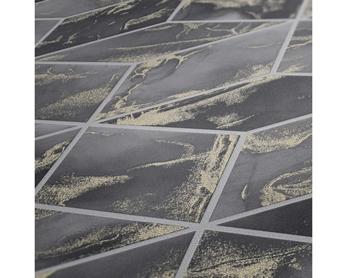 Detail van een behang met geometrisch marmerpatroon