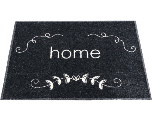 Deurmat met het woord ''Home'' en decoratieve elementen