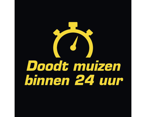 Doodt muizen binnen 24 uur