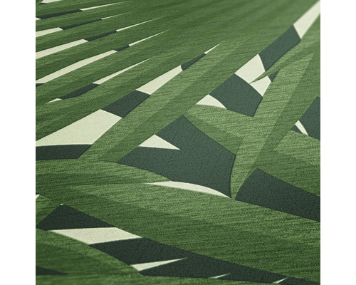 Behang met groen bladpatroon