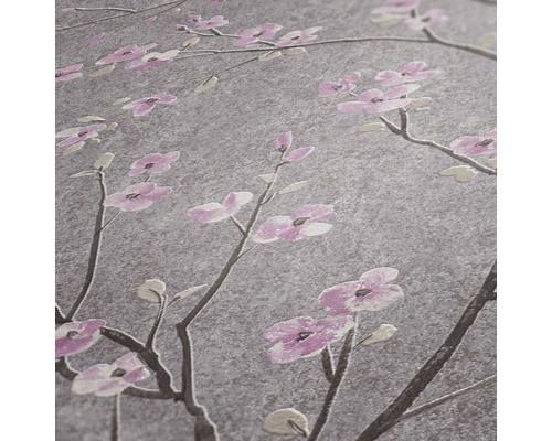 Close-up van een behang met bloemmotief