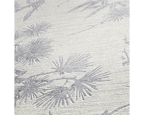 Behang met plantenmotief