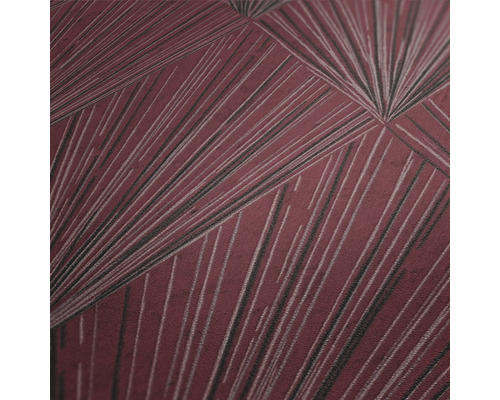 Behang met geometrisch stralenpatroon