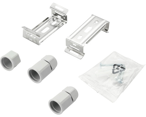 Bevestigingsmateriaal voor elektrische installaties, inclusief houders, kabelwartels en schroeven