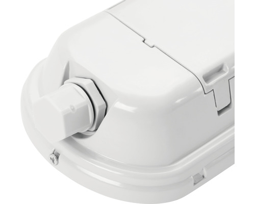 Detailweergave van een vochtbestendige lamp