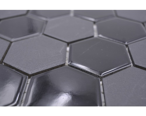 Close-up van zeshoekige mozaïektegels voor wand en vloer