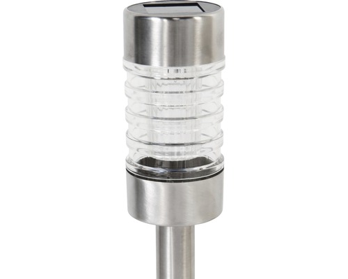 Solarlamp van roestvrij staal en glas voor buiten