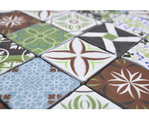 Close-up van tegels met patroon