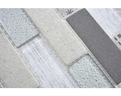 Mozaïektegel met verschillende oppervlaktestructuren