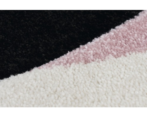 Detailweergave van een tapijt met streepmotief