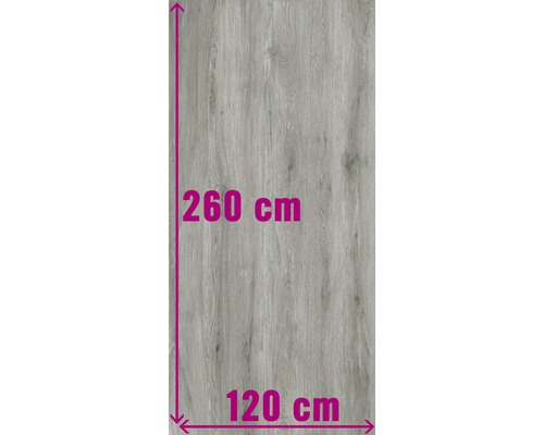XXL Wand- en vloertegel Count Grey mat 120x260 cm 6 mm gerectificeerd