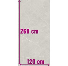 Vloertegel, 120 cm breed, 260 cm lang