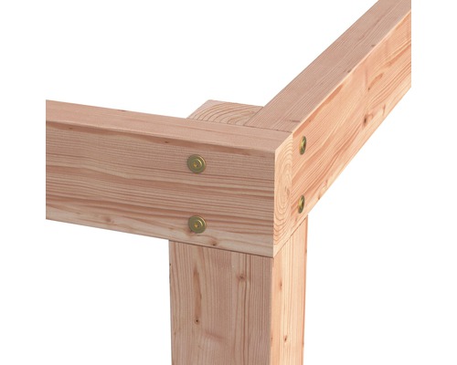 Houten constructie met schroeven