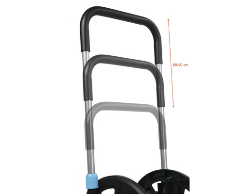Verstelbare handgreep van een transportwagen, 68 tot 90 centimeter