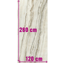 XXL Wand- en vloertegel Athen white gepolijst 120x260 cm 7 mm gerectificeerd